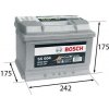 BOSCH S5 61Ah Autobatéria 12V , 600A , 0 092 S50 040