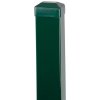 Stĺpik Strend Pro EUROSTANDARD, 1600/60x40/1,25 mm, zelený, hranatý, čiapočka, Zn+PVC, RAL6005