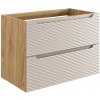 ArtCom Skrinka pod umývadlo OCEAN Beige 82-80-2S | 80 cm