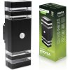 Záhradné nástenné svietidlo zhora nadol 2xGU10 Black Senzor pohybu a súmraku IP54 PROTEA LUMILED