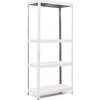 Policový regál Trestles RH 1800x1000x300, nosnosť 1400 kg, 4 police bílé Farba: biela