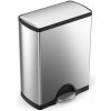 Odpadkový kôš na triedený odpad, Simplehuman - 30/16 l, obdĺžnikový, matná oceľ, FPP (CW1830)