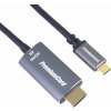 PremiumCord kabel USB-C - HDMI, 4k@60Hz, 1,8m (ku31hdmi03)