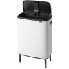 Biely dotykový oceľový odpadkový kôš 60 l Bo Touch Bin Hi – Brabantia