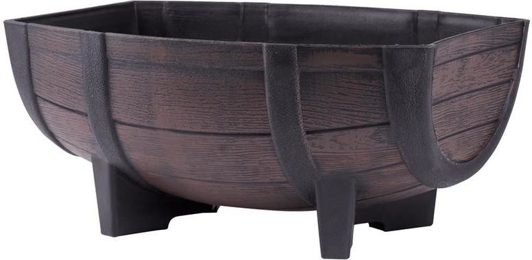 Strend Pro Kvetináč GDA Woodeff 817 teak 41x29x19 cm barel