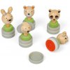 Bigjigs Toys Dřevěná inkoustová razítka Zvířátka 5 ks