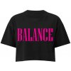 Balance Gym tričko Balance Croptop Čierna
