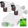 Hilook by Hikvision Sada pre IP monitoring Full HD, 4 kamery IPCAM-B2-50IR, IR50m, Nahrávač 4ch PoE - HiLook od Hikvision