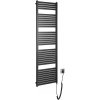 Aqualine | Aqualine - Kúpeľňový elektrický radiátor TONDI-E 600W/230V 169 cm matná čierna | SH0324