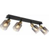 GLOBO 54310-4 HOLLSY stropné bodové svietidlo/spot 4xE14 matná čierna, dymová