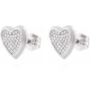 Ellami Ellami VERONA 2691 Náušnice pecky, srdiečko vyskladané zirkónmi