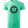 Rescue logo samostatné guľaté - Klasické pánske tričko vyššej gramáže - M ( Mätová )