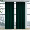 Mondo Italia Hotový záves na riasiacej páske Heaven tmavozelený Zelená 140x250 cm