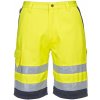 E043 Hi-Vis šortky Žlto/modré (Šortky z poly-bavlny)