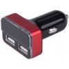 Extol Energy 42084 Nabíjačka USB do auta, 12-24V, výstup 5V/3,1A, 2xUSB, LCD, 12V/24V, 2xUSB