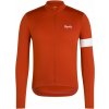 Pánsky zimný cyklistický dres Rapha Men's Core Thermal Long Sleeve Jersey - paprika / white XL