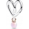 Charms Pandora - Dvojfarebné objímajúce srdce 783242C01