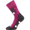 VOXX Ponožky dvouvrstvé s jemným lemem TAYRON z merino vlny s ionty stříbra FUXIA 35-38 126053