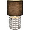 GLOBO 21626C VALENTINO stolná lampička V330mm 1xE14 chrómová, čierna