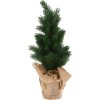 Vianočné dekorácie stromček v jutovom vreci 45 cm KO-317910030