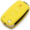 Silikónový obal GARO na kľúč Škoda, VW, Seat žltý (3-tlačítkový)