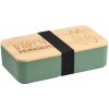 Kesper Obedový box s motívom medvedíka zelený bambus 18,5 x 10,5 x 5 cm