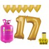 HeliumKing Hélium párty set na 17. narodeniny so zlatými balónmi