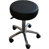 Taburet na kolieskach Detail BOB - hladký čierny (77) (DHS396b-77)