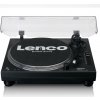 Lenco L-3818BK - Gramofón s priamym náhonom - DJ gramofón - ovládanie výšky tónu - 33 a 45 otáčok za minútu - stereo pČervenázosilňovač - USB - RCA Line-Out - digitalizácia cez PC - čierny