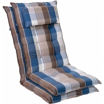 Blumfeldt Sylt, čalúnená podložka, podložka na stoličku, podložka na vyššie polohovacie kreslo, vankúš, polyester, 50 × 120 × 9 cm (CPT10_10271274-2_)