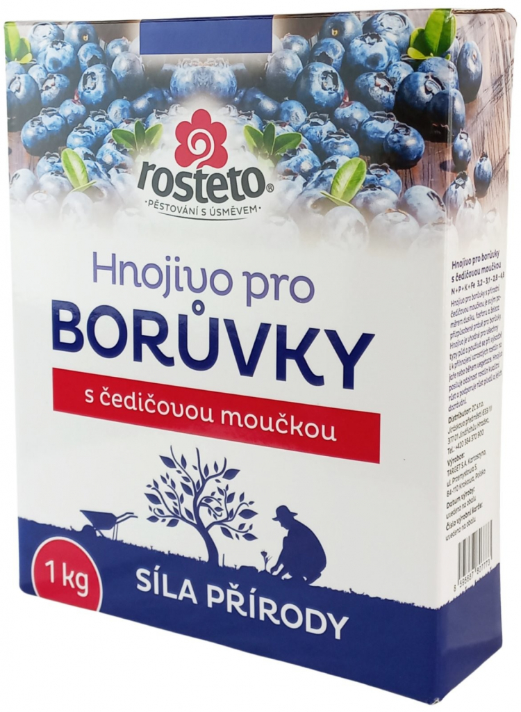 Rosteto Hnojivo s čadičovou múčkou - čučoriedky 1 kg