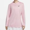 Dámske tričko Nike Golf Dri-Fit UV Club HZ TOP ružové M