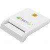 Techly Compact /Writer USB2.0 White I-CARD CAM-USB2TY smart card reader Indoor