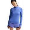 Dámske trička (dlhý rukáv) Nike Dri-Fit Swift UV 1/4-Zip Running - blue/reflective silver - Modrý (XS)