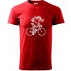 Gravel Bike - kostra - Klasické pánske tričko vyššej gramáže - 2XL ( Červená )