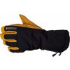 Warmpeace Grym black/brown zateplené kožené rukavice L