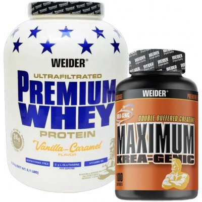 Weider Premium Whey Protein 2300g + Maximum Krea-Genic 100kps