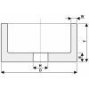 Tyrolit 49C80K9V32 Brúsny kotúč hrncovitý 150 x 80 x 32 - 12,5 x 16 mm 80 T428969