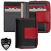 Dámska kožená peňaženka Riccardo Ferducci čierno-červená 12,3 x 9,5 cm