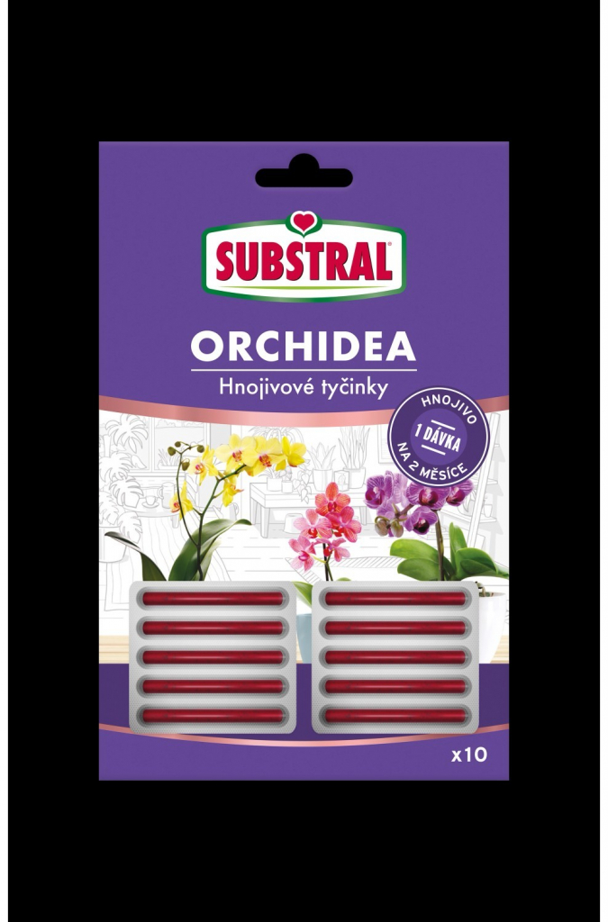 SUBSTRAL Tyčinky - hnojivo pre orchidey 10ks 1716102