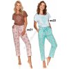 TARO Dámske pyžamo Irina2685 ss21-hnedá XL
