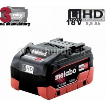 Metabo LiHD 18 V 5.5 Ah 625368000 od 102 Heureka.sk