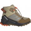 Detská zateplená obuv adidas, TERREX AX4R CW+ MID K hnedá,béžová,biela,čierna, 40 EU