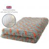DRYBED Premium Vet Bed Metal šedý + oranžový 100 x 75 cm