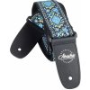 Amumu Hippie Embroidery Cotton Strap Blue