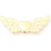 Kovový korálek Anjelské krídla 22/10mm gold plating 24kt