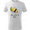 Handel Detské tričko - I bee leaf in you Farba: biela, Veľkosť: 158cm/12r, Strih trička: detský