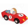Janod detské drevené autíčko Story Racing Speed 08545 červené modré