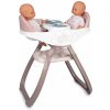 Smoby Jedálenská stolička pre dvojičky Twin Highchair 2in1 Natur D'Amour Baby Nurse pre 42 cm bábiky so 4 doplnkami od 24 mes