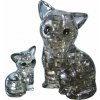 HCM KINZEL 3D Crystal puzzle Kočka s koťátkem 49 dílků